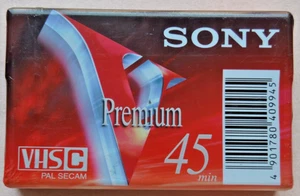 Videocassetta SONY VHS-C Premium EC-45 V - nuova sigillata - Picture 1 of 2