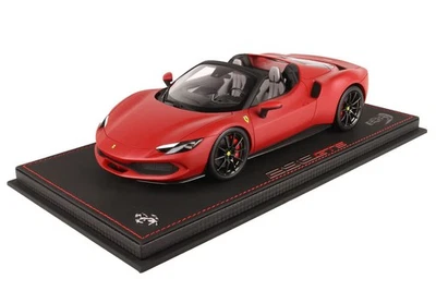 BBR P18215EV 1/18 Ferrari 296GTS Rosso F1 SF75 / Carbon wheels Limited Model Car - Image 1 of 4