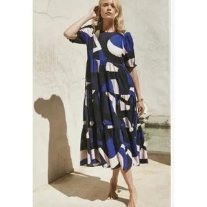 MISTER ZIMI Lotti Midi Dress Agave Print Size 8 - Picture 1 of 7