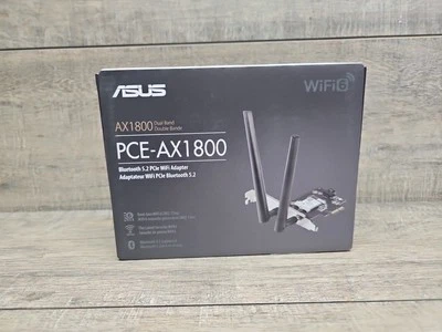 ASUS PCE-AX3000 Dual-Band Wi-Fi 6 (802.11ax) PCI-E Adapter w/ External Antennas - Image 1 of 3