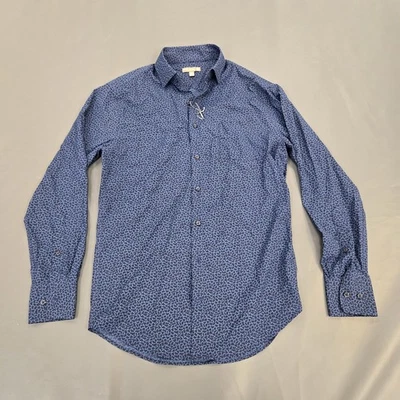 Peter Millar Button Up Shirt Mens Sz Small Summer Comfort Performance Geometric  - Image 1 of 4