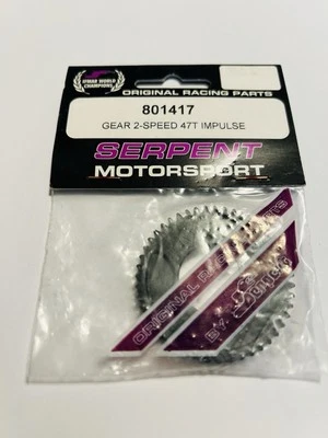SERPENT MOTORSPORT 801417 ENGRANAJE 2 VELOCIDADES 47T IMPULSO NUEVO Foto 1 de 2