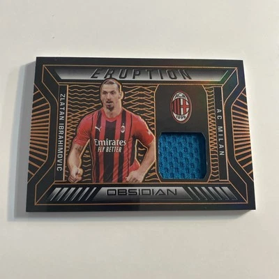 2021-22 Panini Zlatan Ibrahimovic Obsidian Eruption FIRST PRINT! 1/50 Relic  - Image 1 of 4