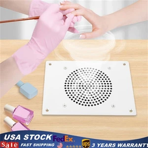 Aspirapolvere Unghie Incorporato da Tavolo 110V Bianco Scrivania Raccogli Polvere Unghie - Foto 1 di 16