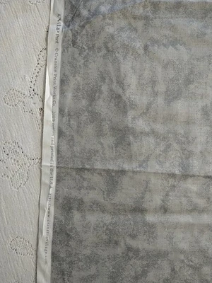 REMNANT VIP Cranston Gray Blender Cotton Fabric 13" L x 36" W - Image 1 of 3