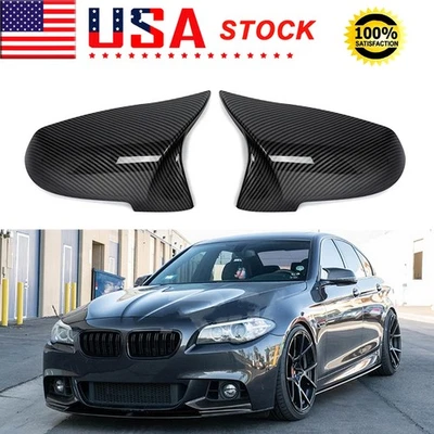 M5 Style Carbon Look Mirror Cover Caps For BMW LCI F10 F11 F06 F12 F01 2013-2016 Foto 1 de 4