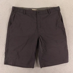 Nike Shorts Mens 38 XL Dri-Fit Gray Stripe Stretch Golf Tour Performance - Picture 1 of 9