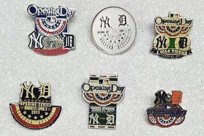 NEW YORK YANKEES DETROIT TIGERS OPENING DAY PINS 2011 - Image 1 of 2