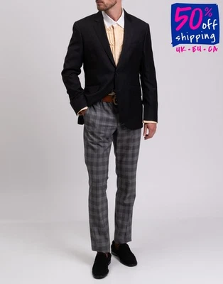 Chaqueta Blazer Hackett de Sarga de Lana PVP €350 Talla 42L / 52L / L Muesca Cuello Solapa - Imagen 1 de 4