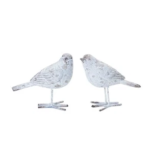 Melrose International Weathered Bird Figurine, Set of 4, Grey/Brown - 88791DS - Picture 1 of 1