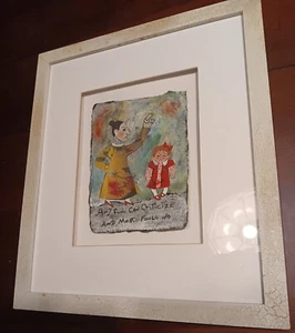 Original Barbara Olsen Oil Painting Collage - Picture 1 of 5