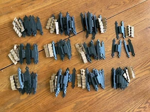 Vintage Amerock Hammered Black Hinge 3/8" Offset Lot of 53 with screws - Picture 1 of 4