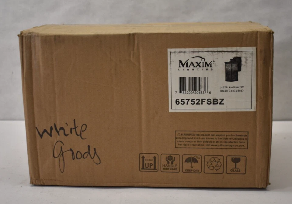 Maxim Lighting Outdoor Wall Mount Bronze Finish Terrace Single Light 65752FSBZ - Image 1 of 4