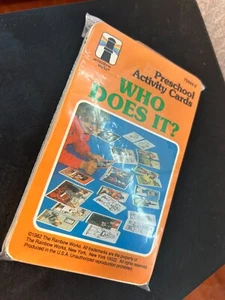 Rainbow Works 1982 Who Does It? Job Flash Cards Children's Game 75844-2 Home - Picture 1 of 6