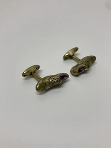 Genial Hermoso Paul Smith Hombres Gemelos Calles Zapatos Gemelos Antiguo Dorado - Imagen 1 de 5