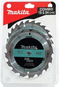 Makita T-01426 2 Pc. 6-1/2" Carbide-Tipped Circular Saw Blade Set - Picture 1 of 3
