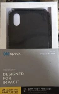 Speck ToughSkin Case for Apple iPhone XS Max 6.5 Inch - Black - Picture 1 of 3