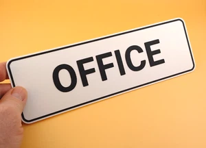 Office sign for door or wall interior office 3.16" x 9.88" - Picture 1 of 2