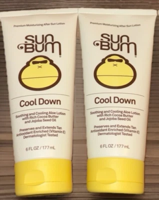 Sun Bum Cool Down Loción Hidratante Después del Sol Aloe Hidratante Enfriamiento - Paquete de 2 Foto 1 de 2