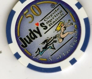 Chips de burdel: Judy's Coyote Spring Ranch 50 centavos; norte de Las Vegas - Imagen 1 de 2