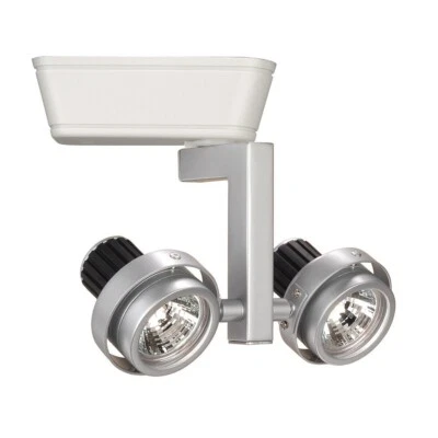 W.A.C Lighting - LHT-817-WT - 2-50W MR-16 7.75 X 6.69 White L SERIES TRACK HEAD - Image 1 of 4