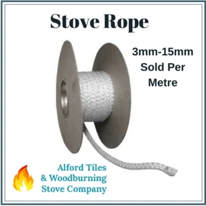 Stove Rope 3, 4, 5, 6, 7, 8, 9, 10, 12, 14, 15mm for Door/Glass and Flue Seals - Picture 1 of 21