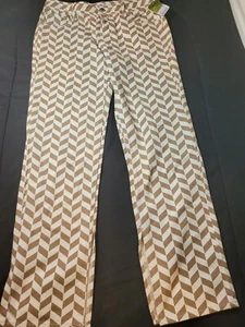 Jeans a gamba dritta nuovi con etichette marroni Pacsun marroni chevron taglia 26 - Foto 1 di 8