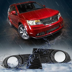 Front Bumper Fog Light Lamp Cover Bezel Kit Pairs For 2011-2020 Dodge Journey - Picture 1 of 6