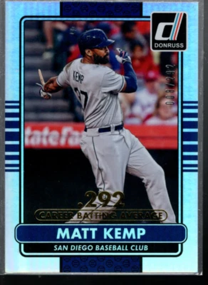 B2530- 2015 Donruss Stat Line Career #107 Mate Kemp / 292 - Nm-Mt - Imagen 1 de 2