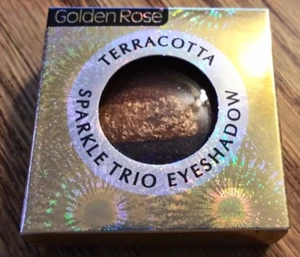 Golden Rose Terracotta Sparkle Trio Eyeshadow Browns .08oz #402 New in Box - Picture 1 of 6