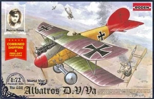 Roden 032 - 1/72 - Albatros D.V/D.Va caccia tedesco biplano WWI model kit - Foto 1 di 12