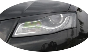 Faro párpados para AUDI A4 B8 2008-2012 v2 brillo ABS - Imagen 1 de 8