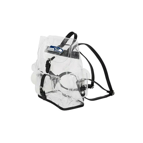 Football NFL Seattle Seahawks Lucia Clear Backpack 12" x 4.5" x 10" Licensed Cover