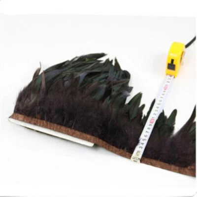 1-10M Gallo Plumas Pollo Flecos Artesanal Recorte Costura Disfraz Pluma 16 Colores Foto 1 de 4