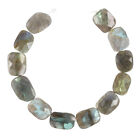 12 Labradorite Faceted Free Form Beads Ap.12X15 #85130