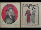 LA MODE -2 N°- 1920-1922 - MAGAZINE DE MODE FRANÇAISE - MODE FEMME, ART DECO