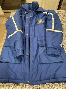 Vintage Starter NBC Sports Trench Coat Namath L - Picture 1 of 8