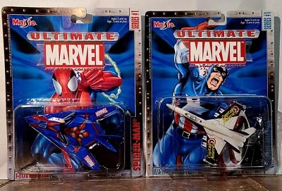 Maisto Ultimate Marvel AF Collection Spider-Man F-117A / Captain America F/A-18C - Image 1 of 4