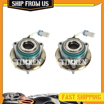 Conjunto de cojinete y buje de rueda delantera Timken 2x para BMW X6 2008-2018 AWD Foto 1 de 4