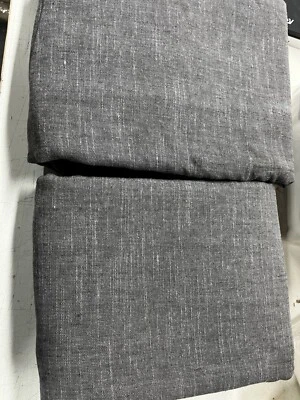 Cortina Pottery Barn EMERY 50x84" gris carbón forro apagón S/2 imperfecto Foto 1 de 2