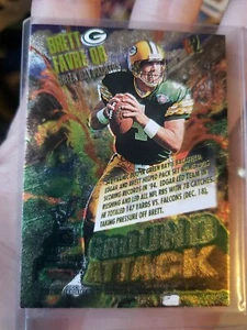 1995 TSC Ground Attack BRETT FAVRE & EDGAR BENNETT Dual INSERT CARD - PACKERS - Picture 1 of 12