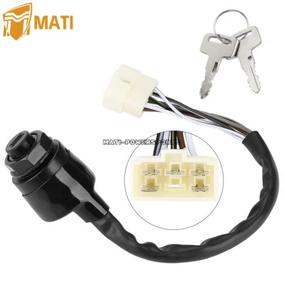 Ignition Key Switch for Kawasaki Mule 610 4X4 KAF400 KAF 400 2005-2016 - Image 1 of 4