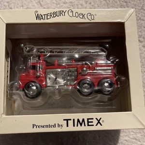 FIRE ENGINE TIMEX - WATERBURY CLOCK COMPANY -DESK CLOCK - IN BOX #422 - Picture 1 of 2
