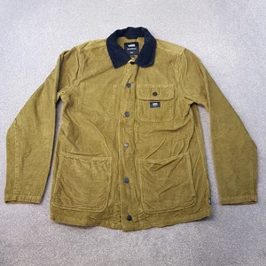 Vans Herren Jacke Small Grün Drill Chore Cord Arbeit Overshirt Feld Militär - Bild 1 von 11