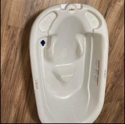 Очень большая детская ванна 2 этапа от младенца до ребенка ясельного возраста жемчужно-белая PRIMO Eurobath - Изображение 1 из 4