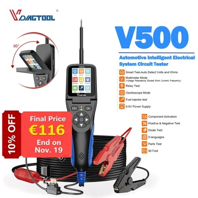  9-30V KFZ PKW Prüflampe Spannungsprüfer Stromprüfer Multimeter Oszilloskop V500 - Bild 1 von 4