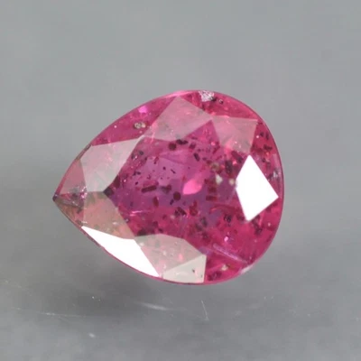 0.51 CT. Natural Pear Madagascar Pinkish Red Ruby Heated by fire only - Image 1 of 2