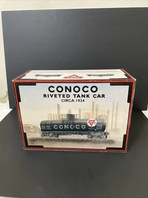 K-LINE K639104 CONOCO RIVETED TANK CAR. NEW IN BOX. - Image 1 of 3