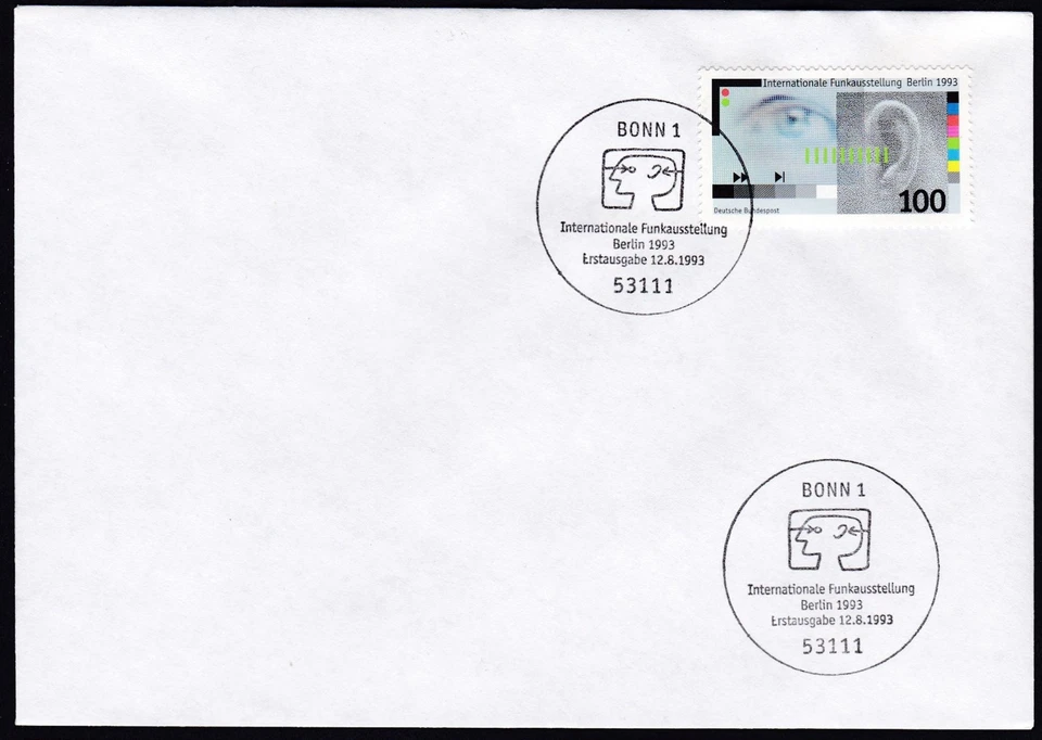 Germany 1993 FDC Mi 1690 Sn 1810 Digitalised Eye and Ear - Image 1 of 1