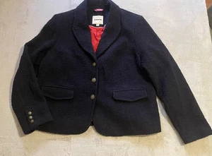 Boden Balli Blazer Womens UK 22 US 20 Single Breasted Navy Blue  - Picture 1 of 5